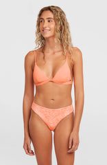 Seaside Tri Bikini Top Women - Funky Peach