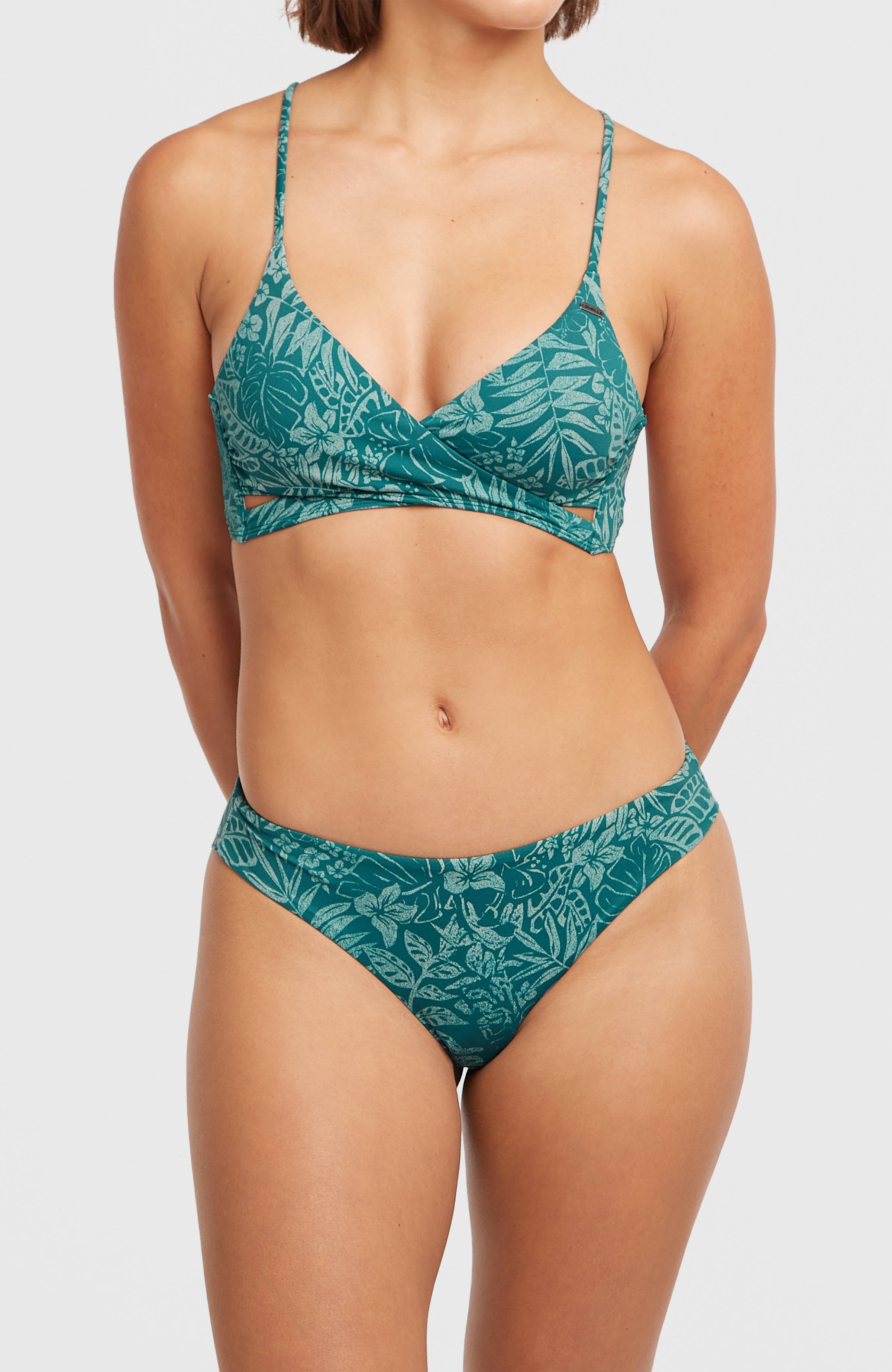 Maoi Bikini Bottoms Women - Green Island Sky