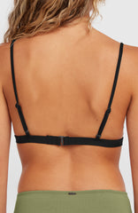 Seaside Tri Bikini Top Women - Black Out