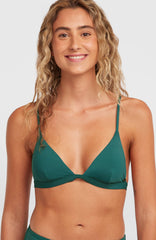 Seaside Tri Bikini Top Women - Botanical Heat