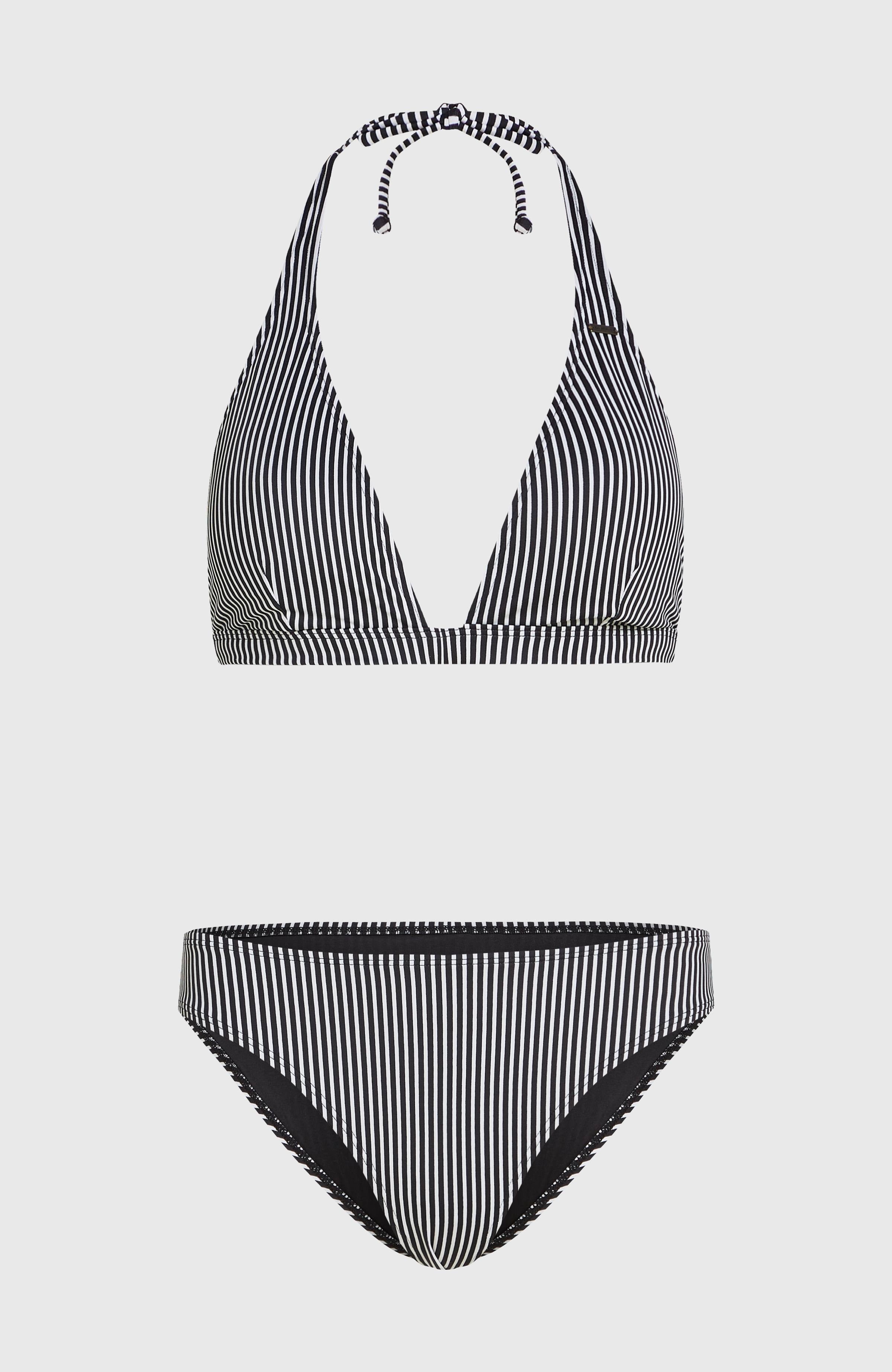 Essentials Marga Cruz Bikini Set Women - Black Micro Stripe