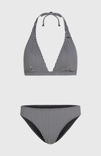 Essentials Marga Cruz Bikini Set Women - Black Micro Stripe