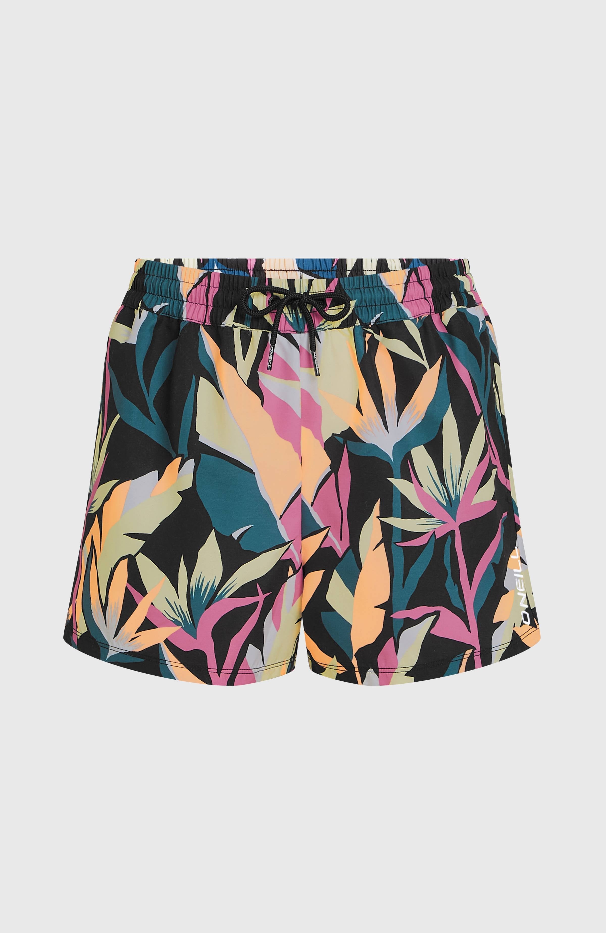 Essentials 12'' All-Over Print Swimshorts Women - Black Wmns Tropicana