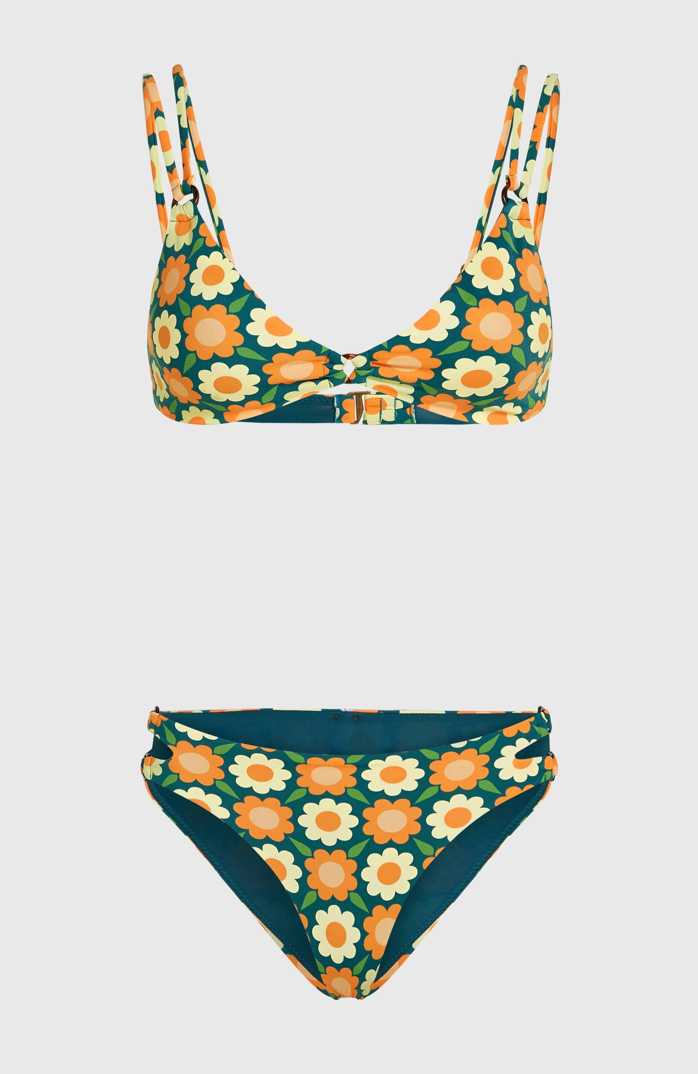 O'Riginals Bikini Set Women - Green Retro Flower