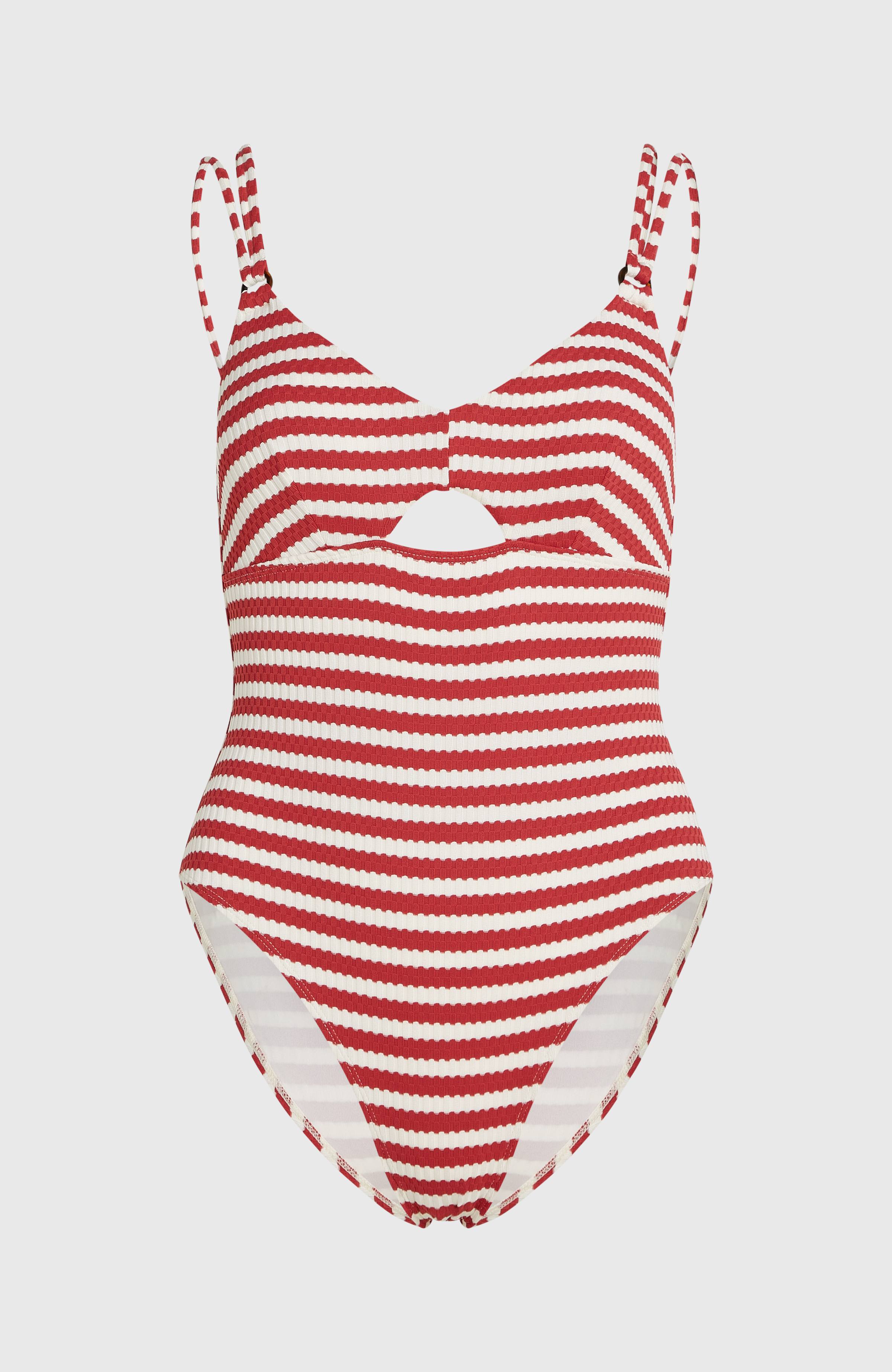 O'Riginals Swimsuit Women - White/Red Originals Stripe