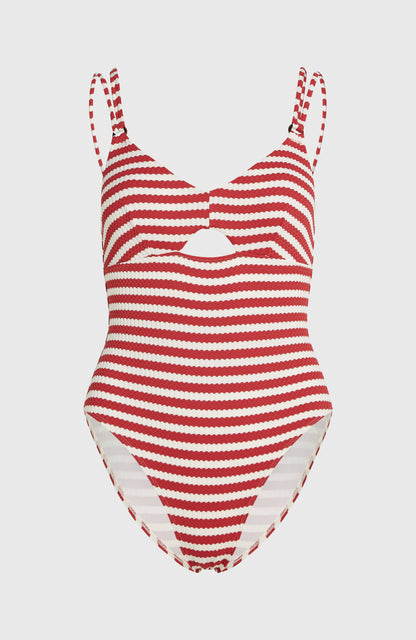 O'Riginals Swimsuit Women - White/Red Originals Stripe