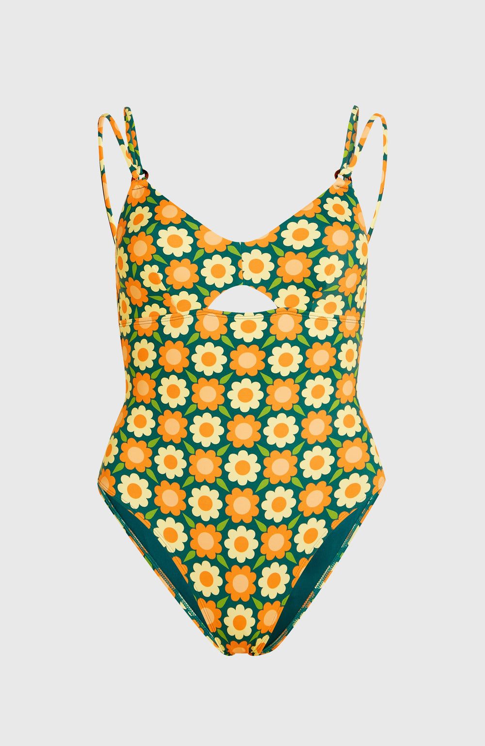 O'Riginals Swimsuit Women - Green Retro Flower