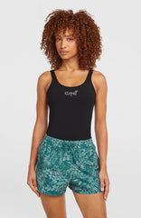 Essentials 12'' All-Over Print Swimshorts Women - Green Island Sky