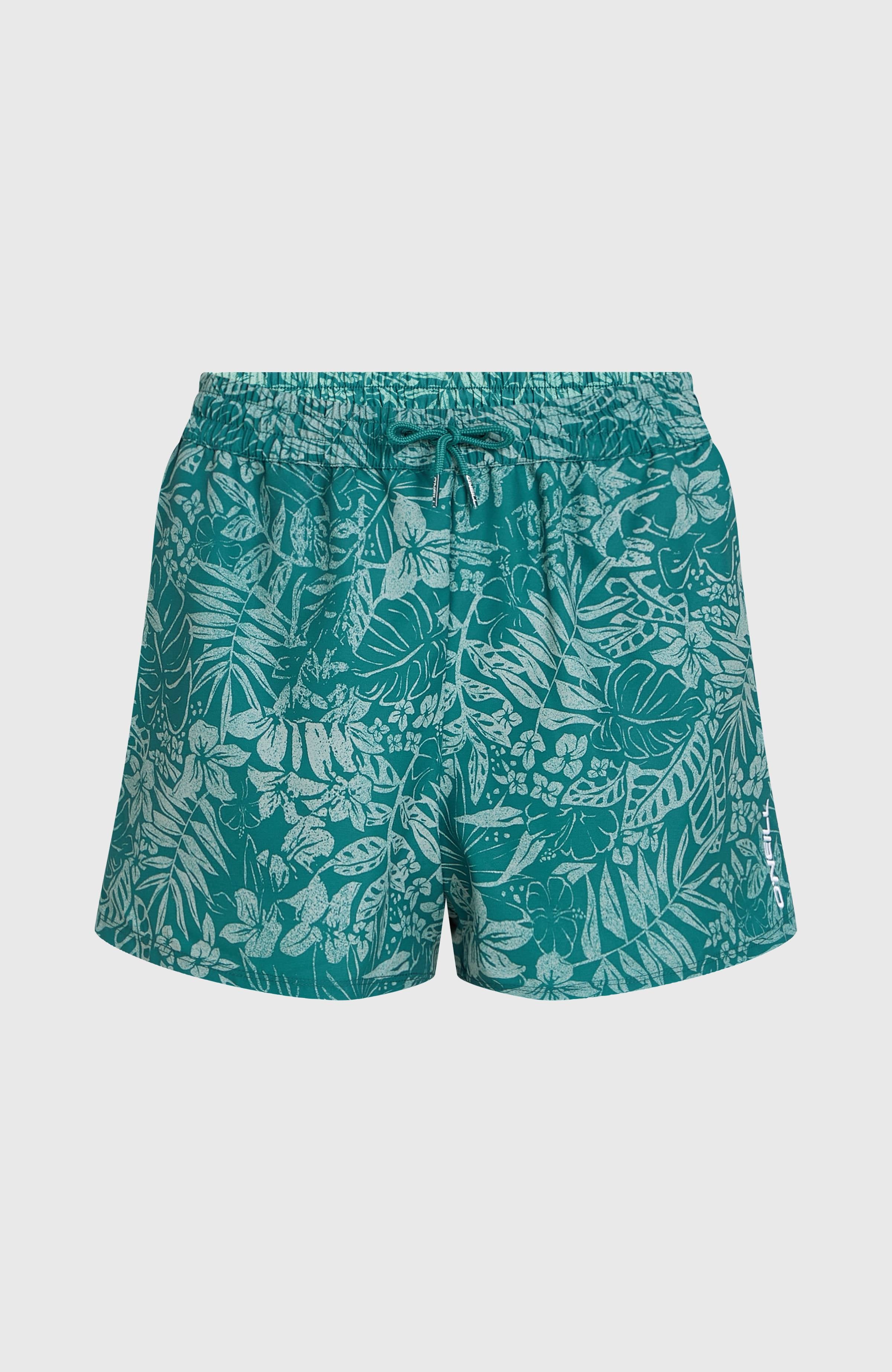Essentials 12'' All-Over Print Swimshorts Women - Green Island Sky