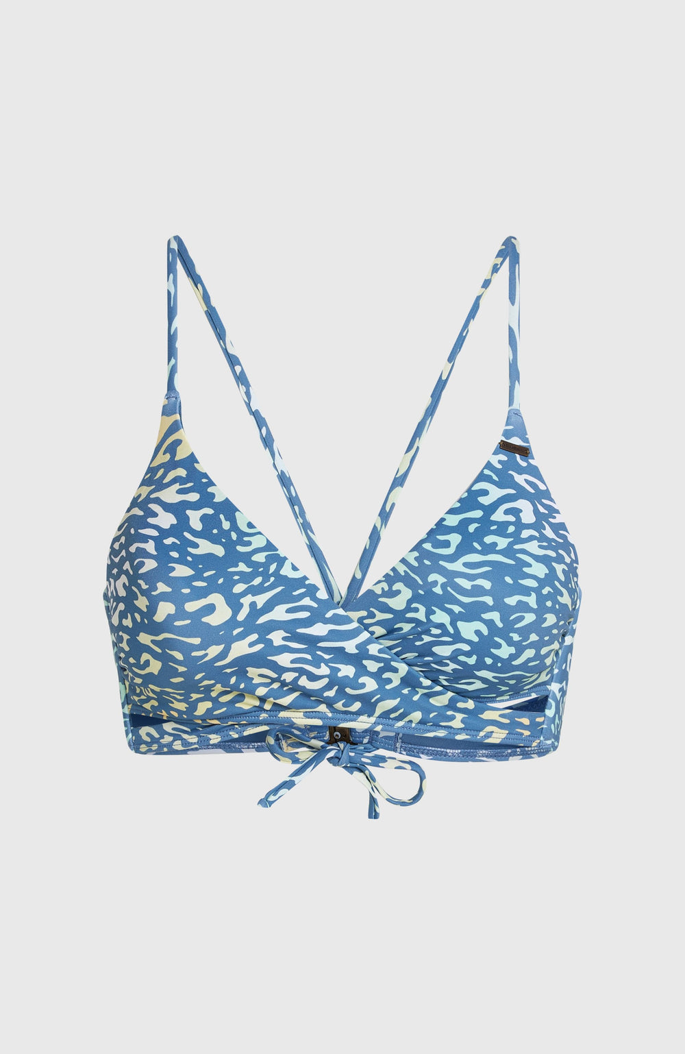 Baay Bikini Top Women - Yellow Animal Blur