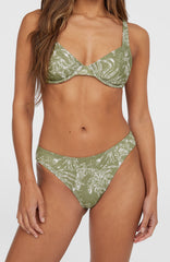 Rita Bikini Bottoms Women - Green Textured Jungle