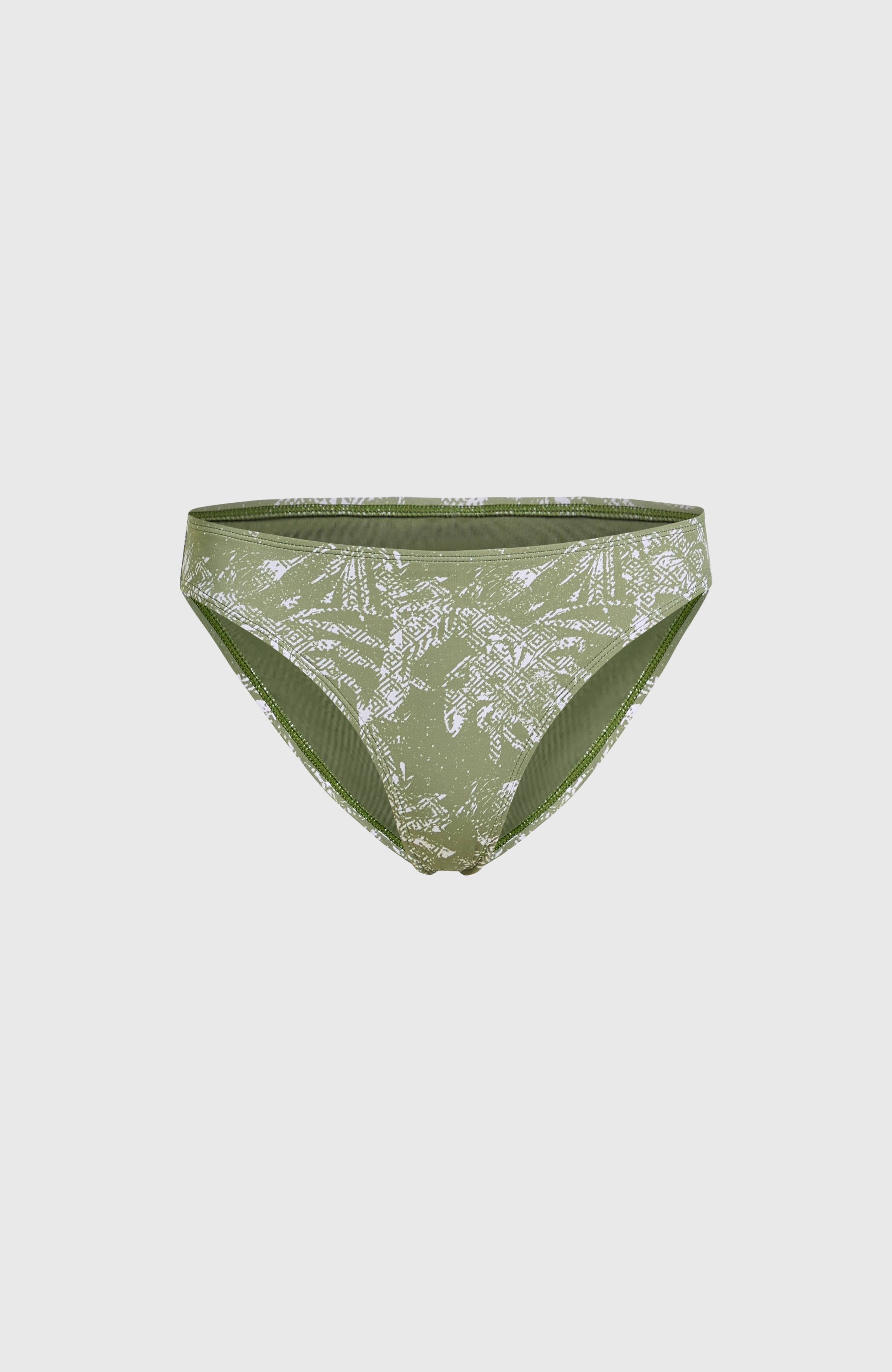 Rita Bikini Bottoms Women - Green Textured Jungle