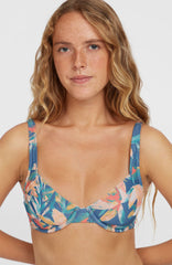 Elsie Underwire Bikini Top Women - Blue Painted Tropics