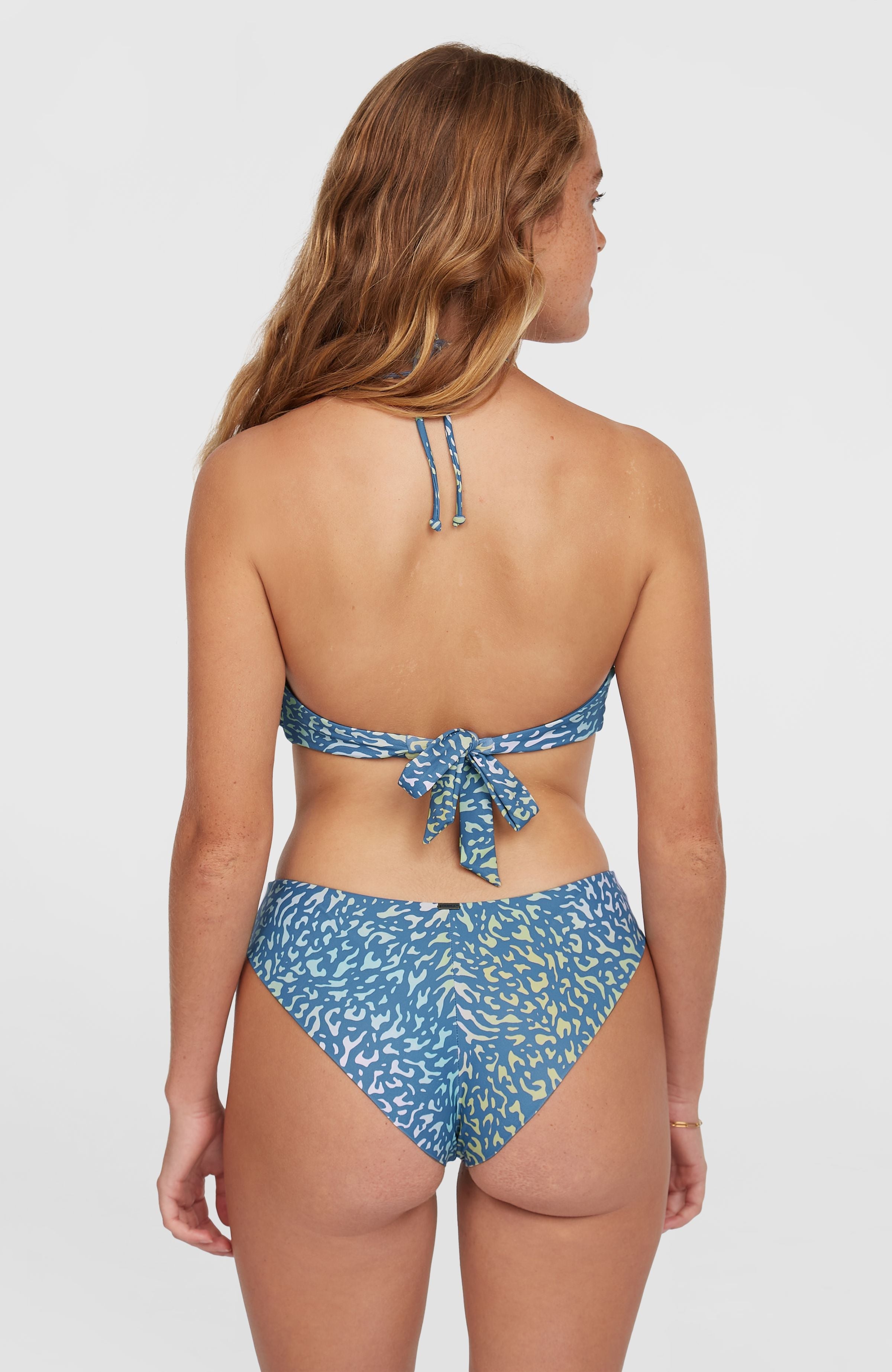 Maoi Bikini Bottoms Women - Yellow Animal Blur
