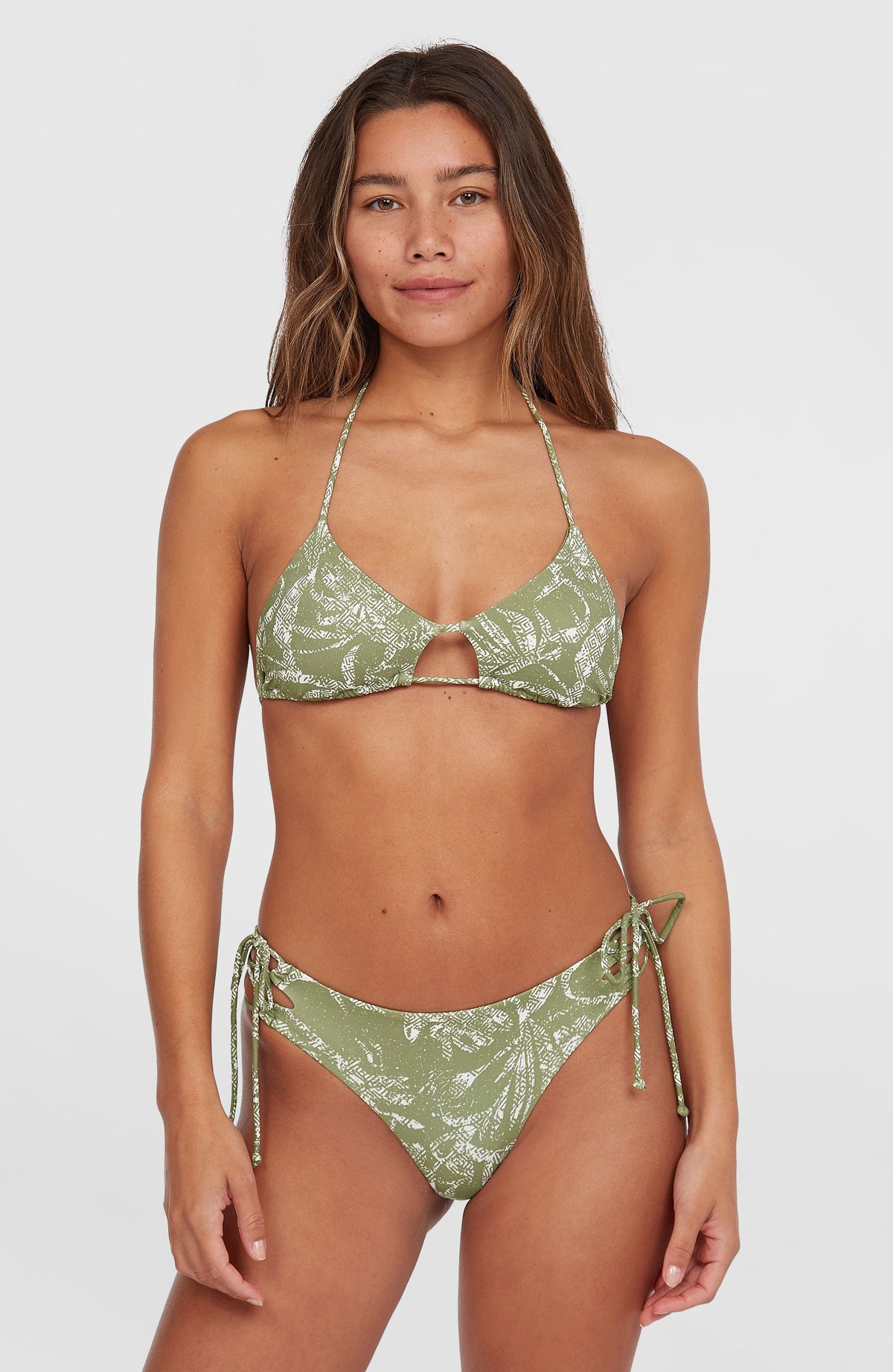 Madrid Jensen Bikini Set Women - Green Textured Jungle