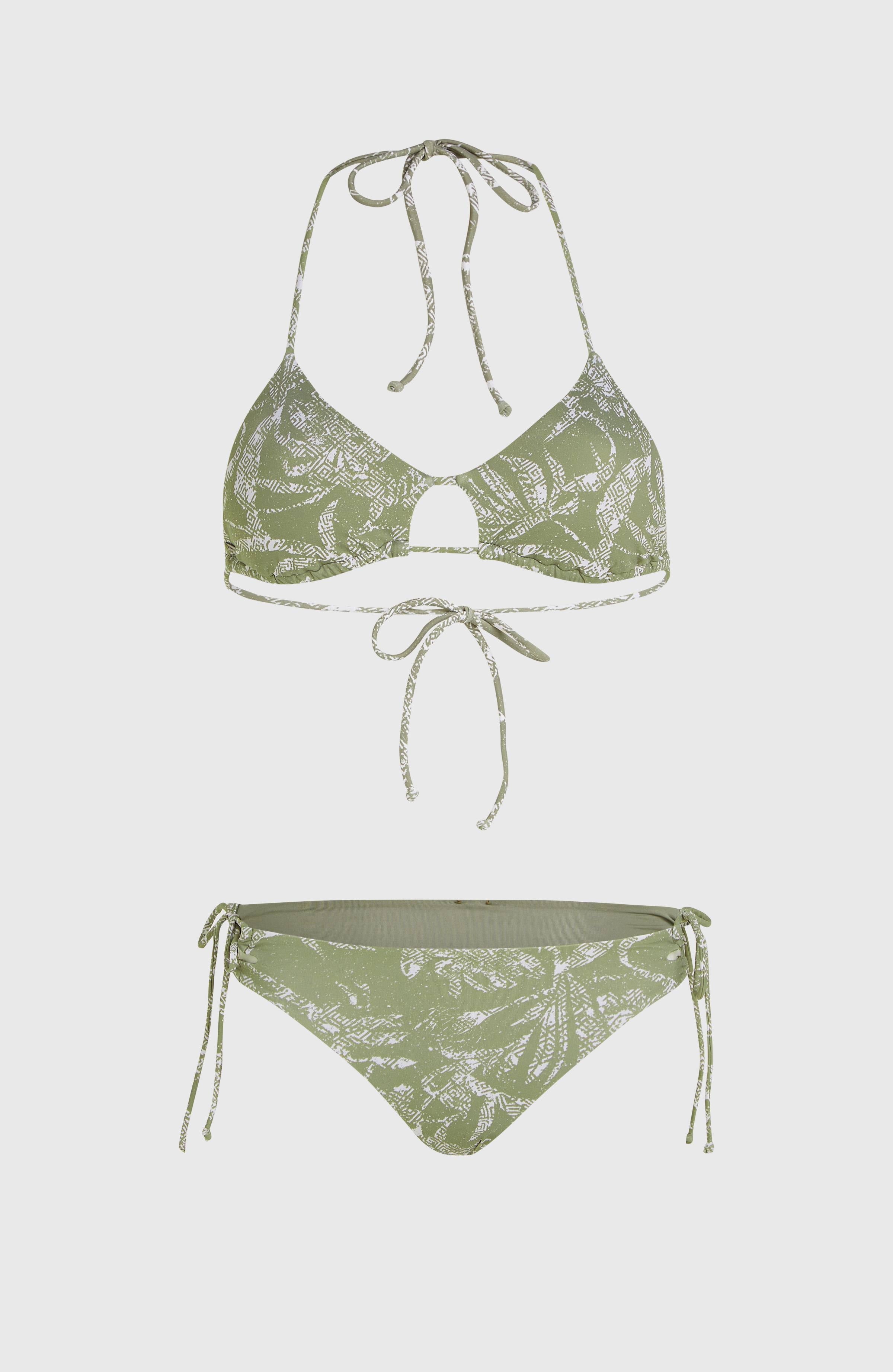 Madrid Jensen Bikini Set Women - Green Textured Jungle