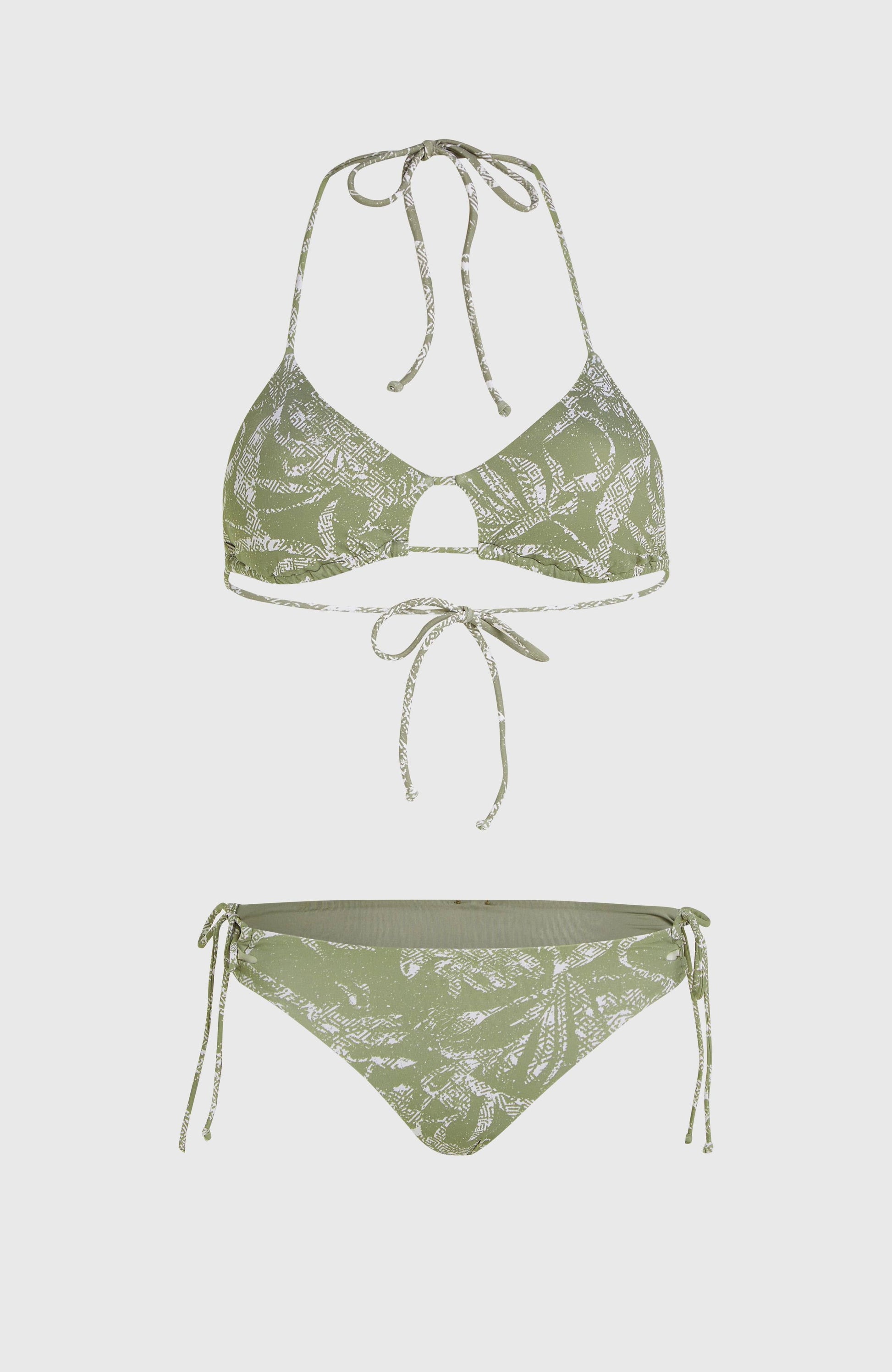 Madrid Jensen Bikini Set Women - Green Textured Jungle
