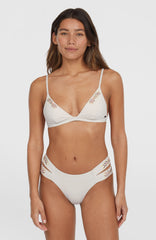 Seaside Boulder Embroidery Bikini Set Women - Snow White