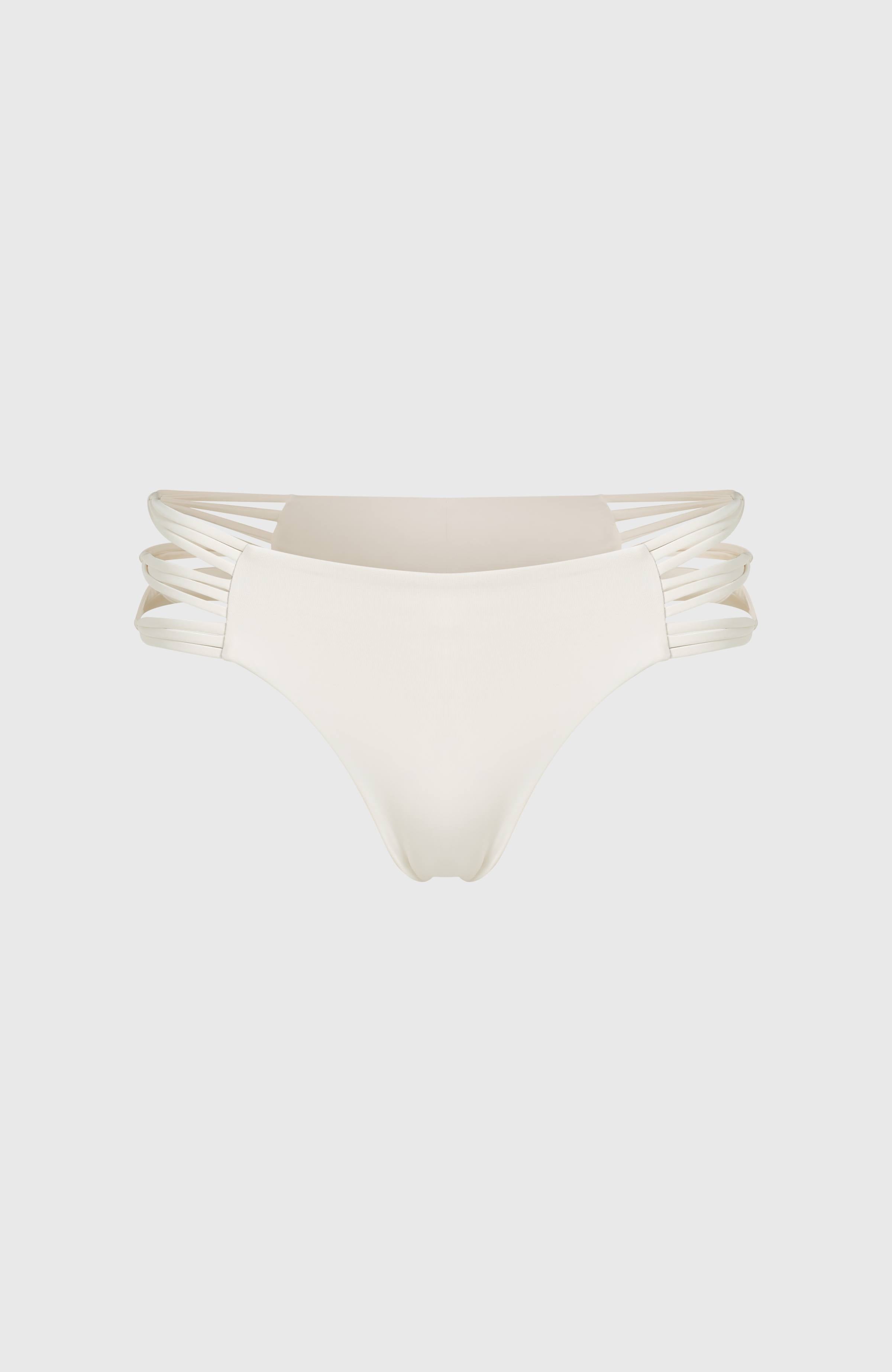 Boulders Strappy Sides Bikini Bottoms Women - Snow White