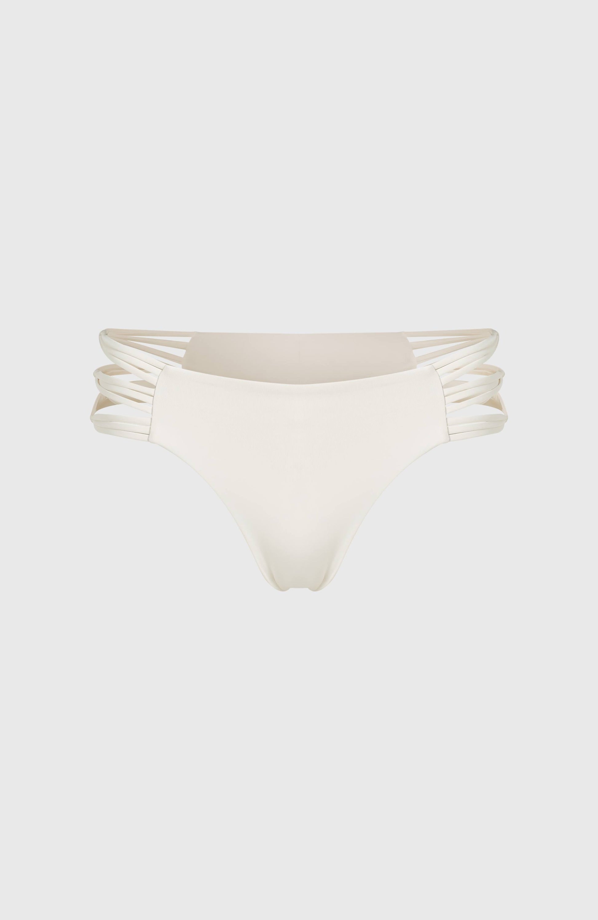 Boulders Strappy Sides Bikini Bottoms Women - Snow White
