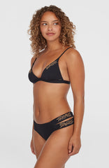 Seaside Boulder Embroidery Bikini Set Women - Black Out