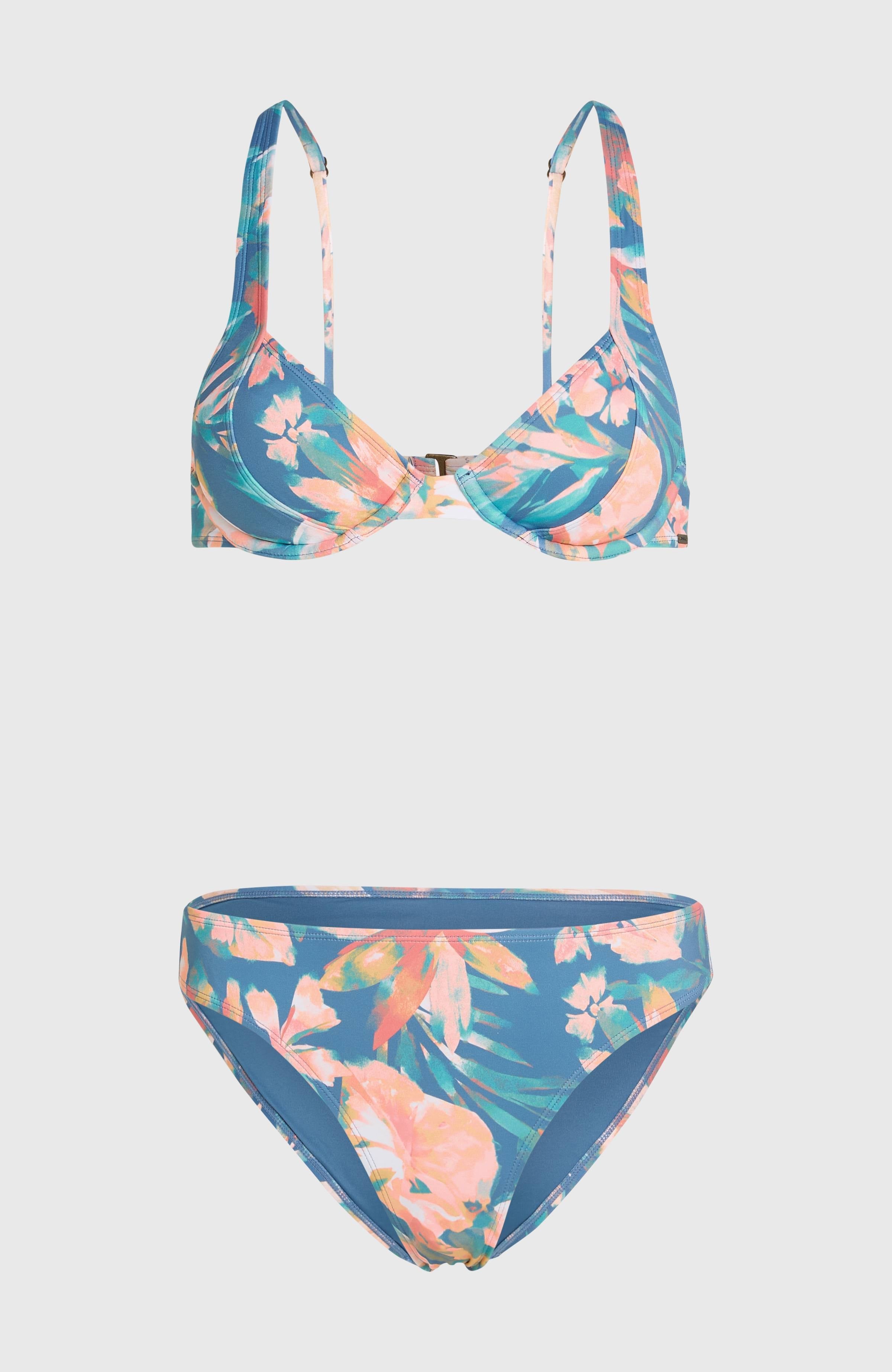 Saltwater Elsie Rita Bikini Set Women - Blue Painted Tropics