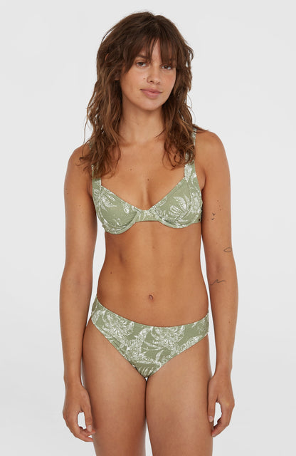 Saltwater Elsie Rita Bikini Set Women - Green Textured Jungle