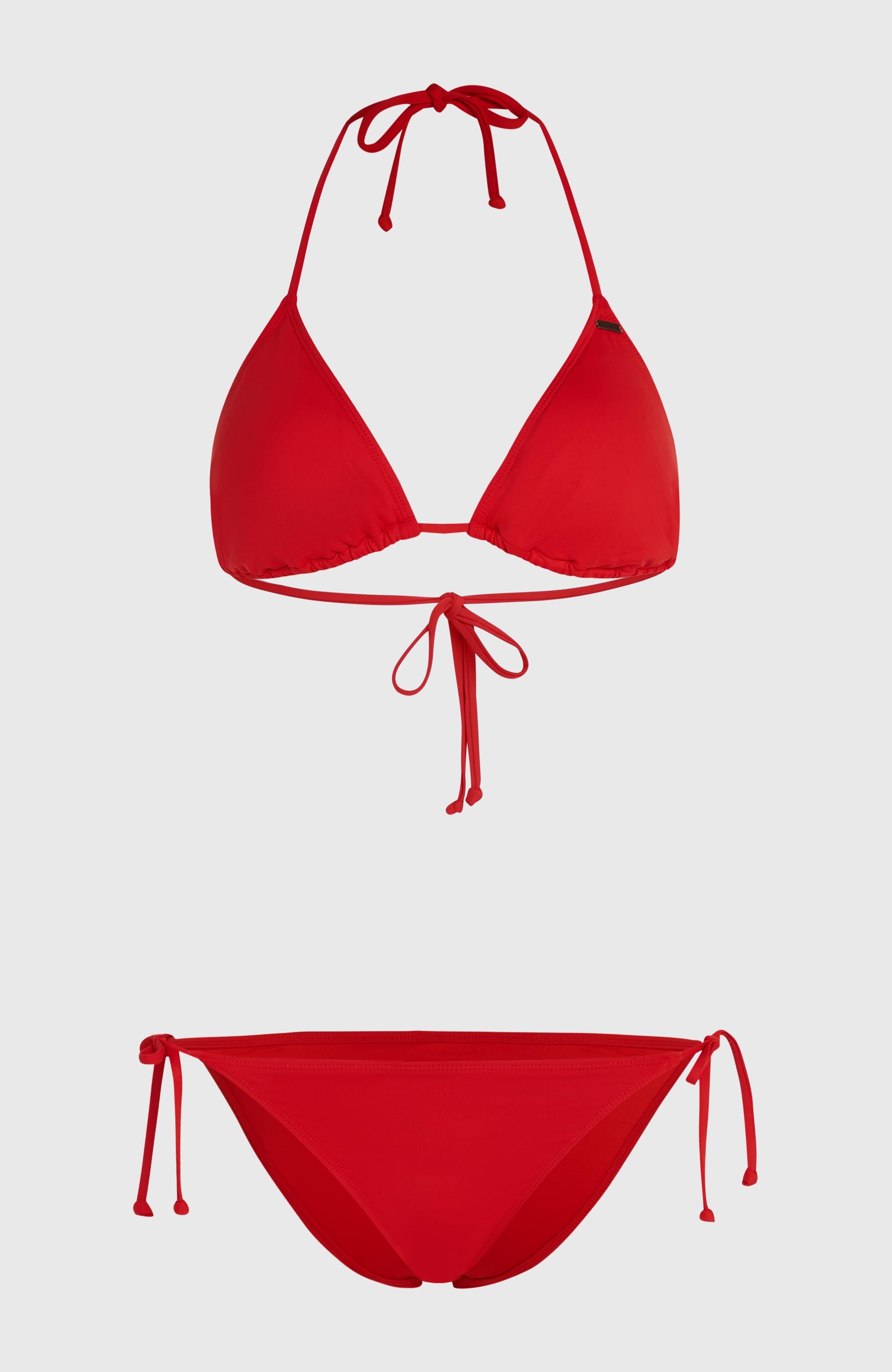 Essentials Capri Bondey Bikini Set Women - Red Coat