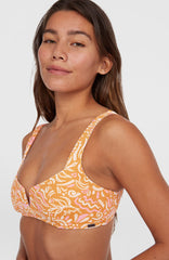 Women Of The Wave Popoyo Matira Bikini Set Women - Orange Abstract Wave