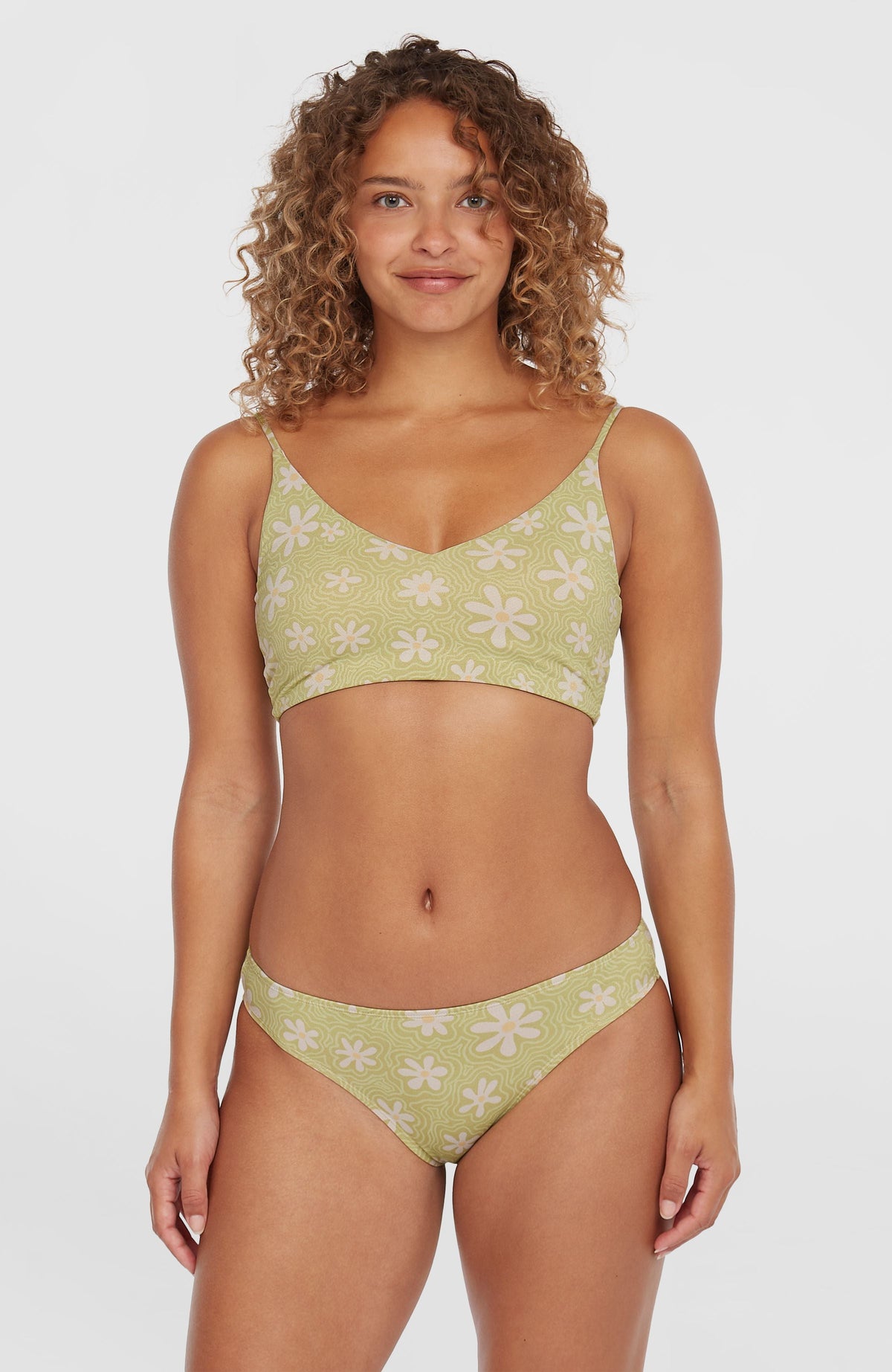 Beach Vintage Midles Rita Bikini Set Women - Green Daisyline
