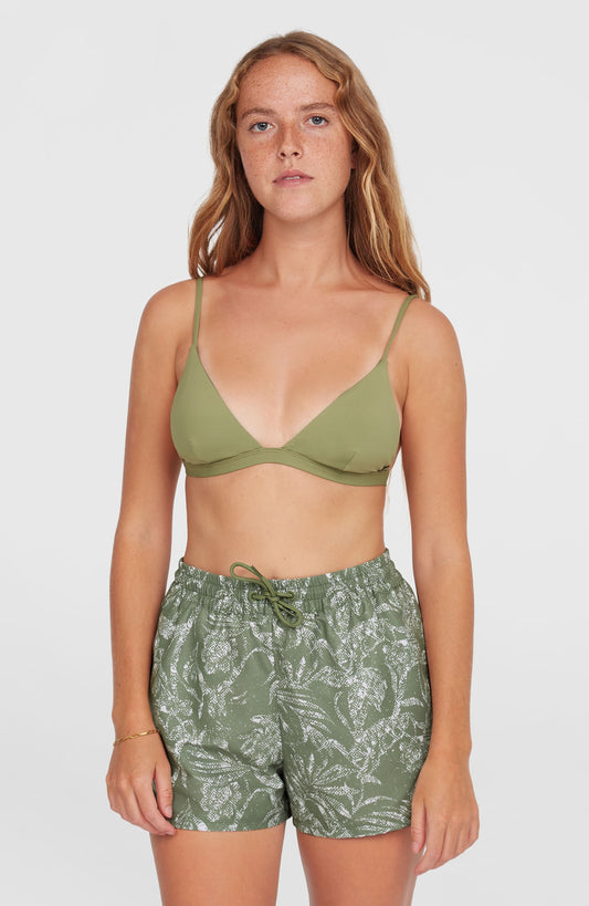 Essentials Print 12'' Swim Shorts Women - Green Textured Jungle