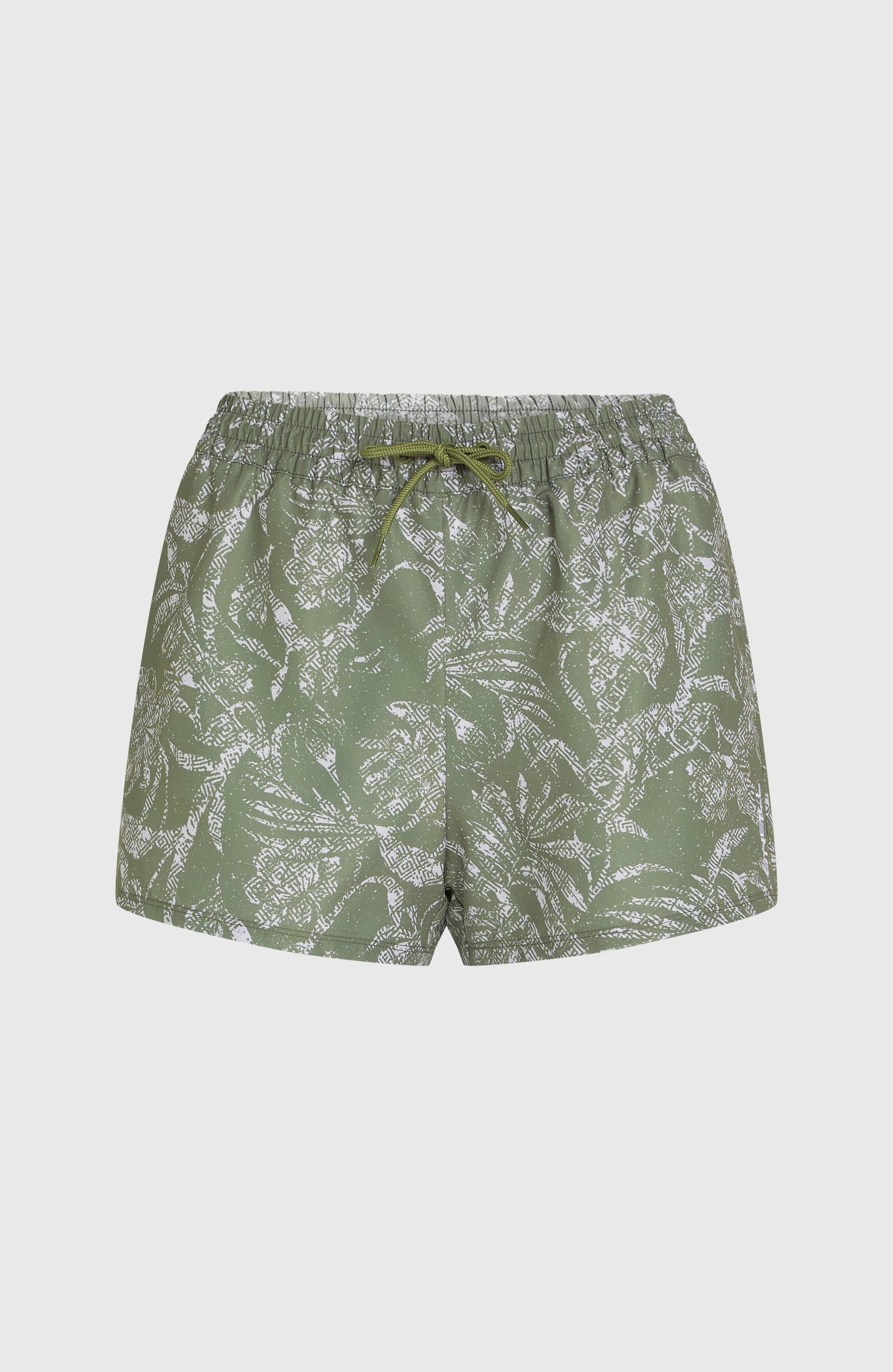 Essentials Print 12'' Swim Shorts Women - Green Textured Jungle