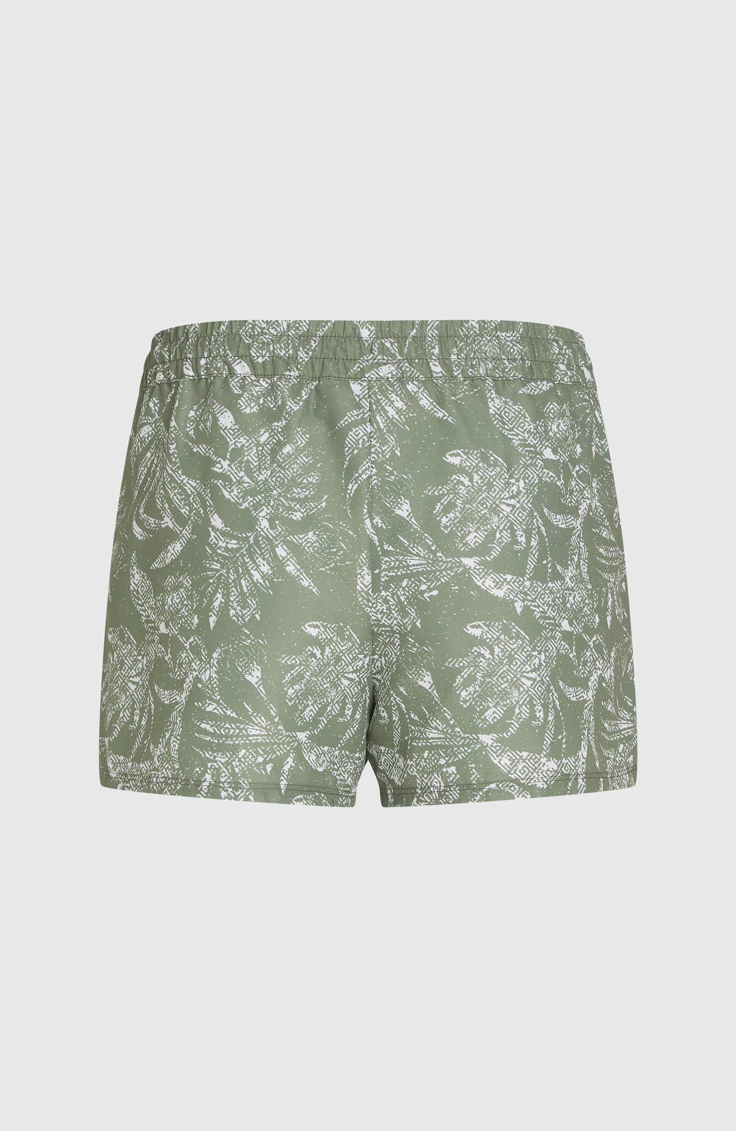 Essentials Print 12'' Swim Shorts Women - Green Textured Jungle