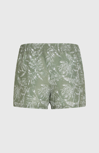 Essentials Print 12'' Swim Shorts Women - Green Textured Jungle