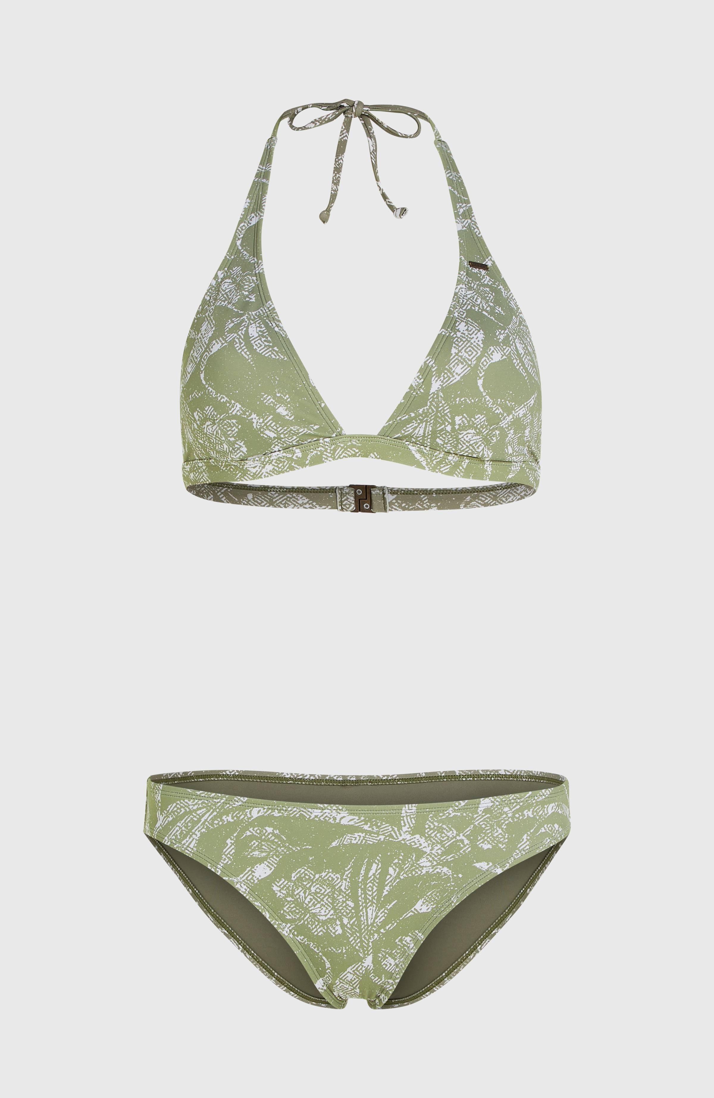 Essentials Marga Cruz Bikini Set Women - Green Textured Jungle