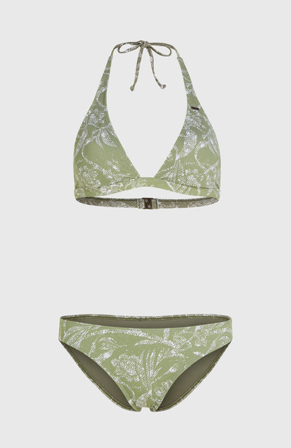 Essentials Marga Cruz Bikini Set Women - Green Textured Jungle