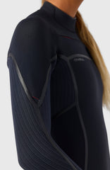 Hyperfreak Fire 4/3mm+ Chest Zip Full Wetsuit Women|Wetsuits - BLACK/BLACK