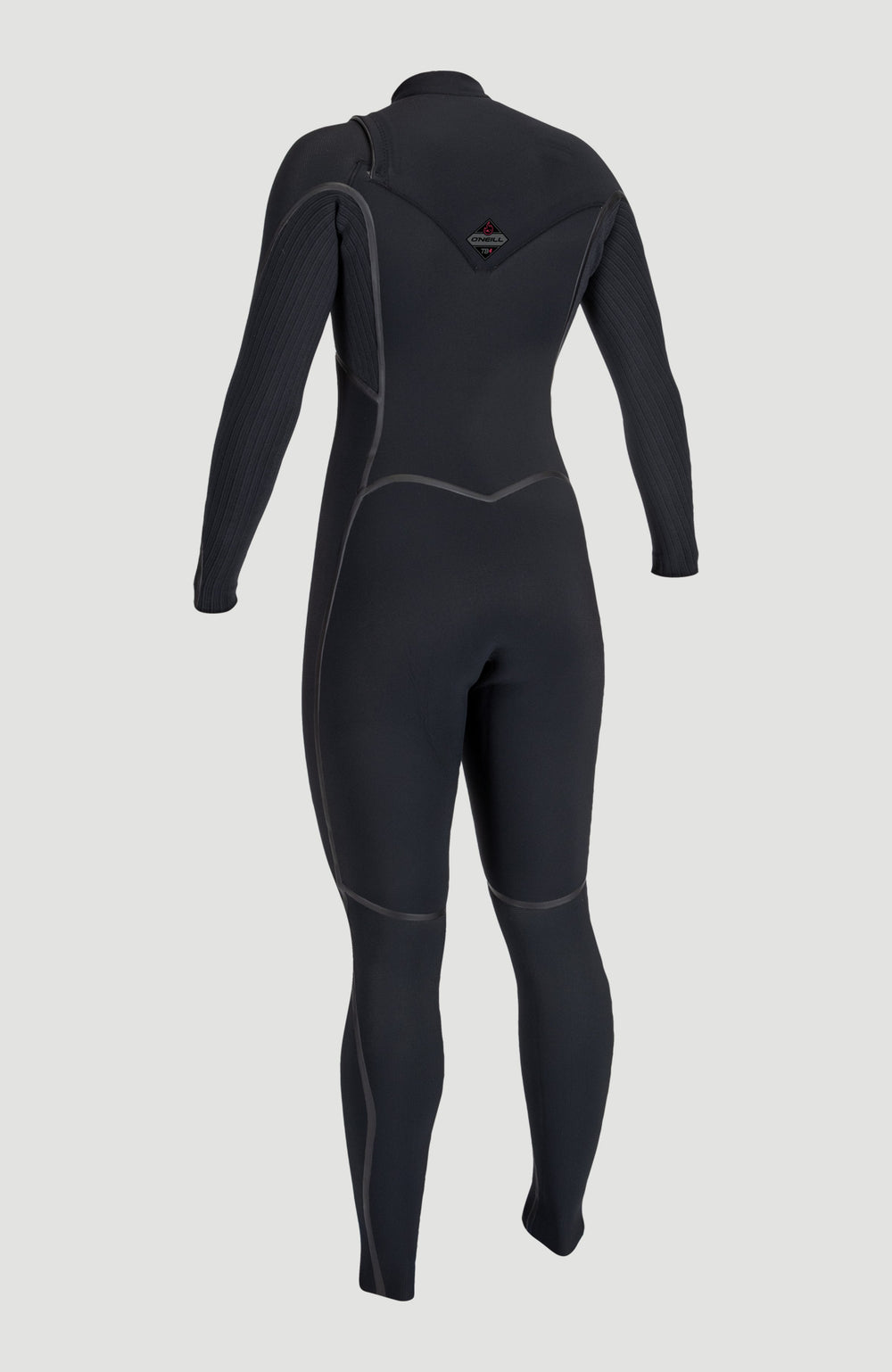 Hyperfreak Fire 5/4mm+ Chest Zip Full Wetsuit Women|Wetsuits - BLACK/BLACK