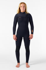 O'Neill Hyperfreak 5/4mm Chest Zip Full Wetsuit Women – O'Neill Women|Wetsuits - BLACK/BLACK