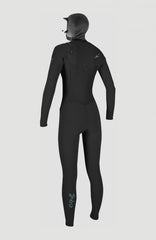 O'Neill Women Epic 6/5/4mm Chest Zip Full Wetsuit with Hood Women – O'Neill Women|Wetsuits - BLACK/BLACK