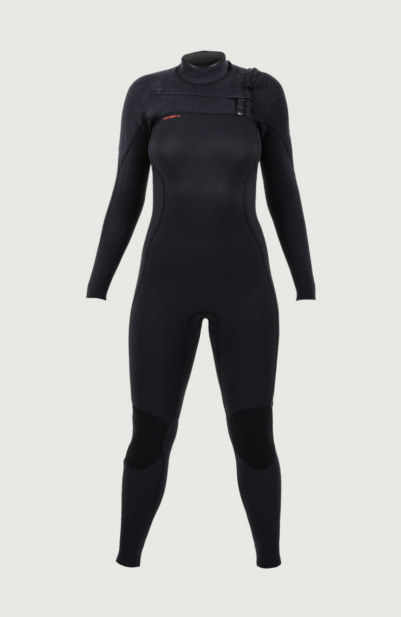 O'Neill Hyperfreak 3/2mm Chest Zip Full Wetsuit Women – O'Neill Women|Wetsuits - BLACK/BLACK