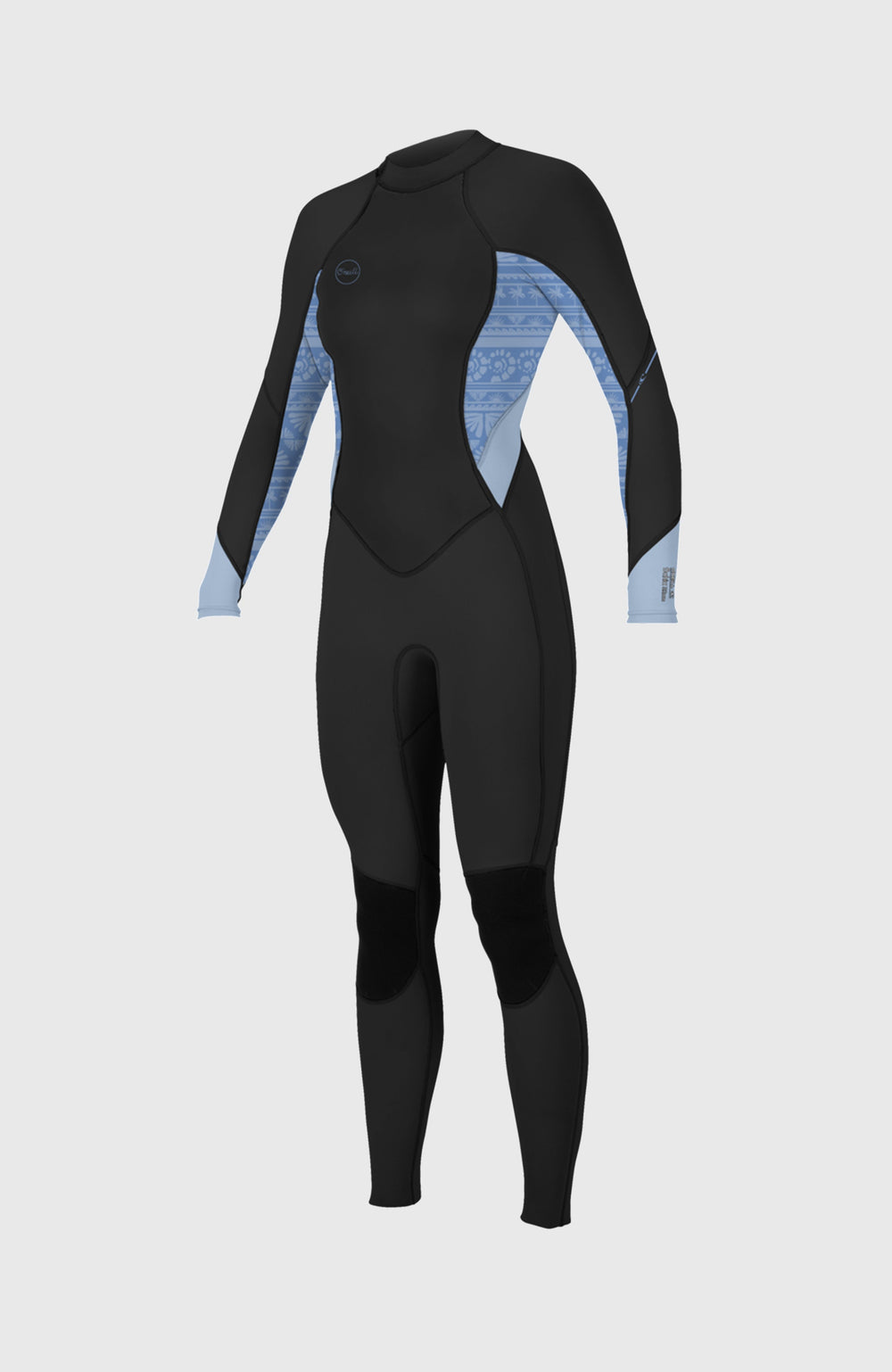 O'Neill Bahia 3/2mm Back Zip Full Wetsuit Women – O'Neill Women|Wetsuits - BLACK/SURFABSTRACT/CHAMBRAYBLU