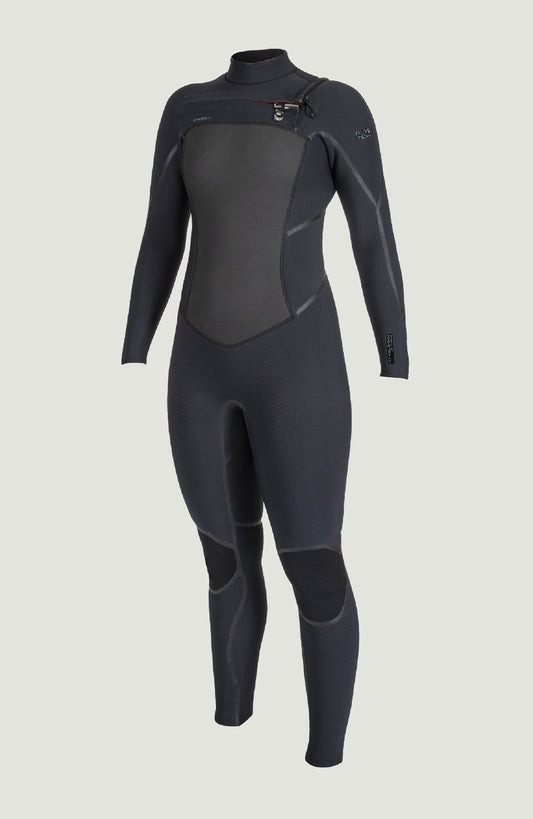 Psycho Tech 5/4mm Chest Zip Full Wetsuit Women|Wetsuits - BLACK/BLACK