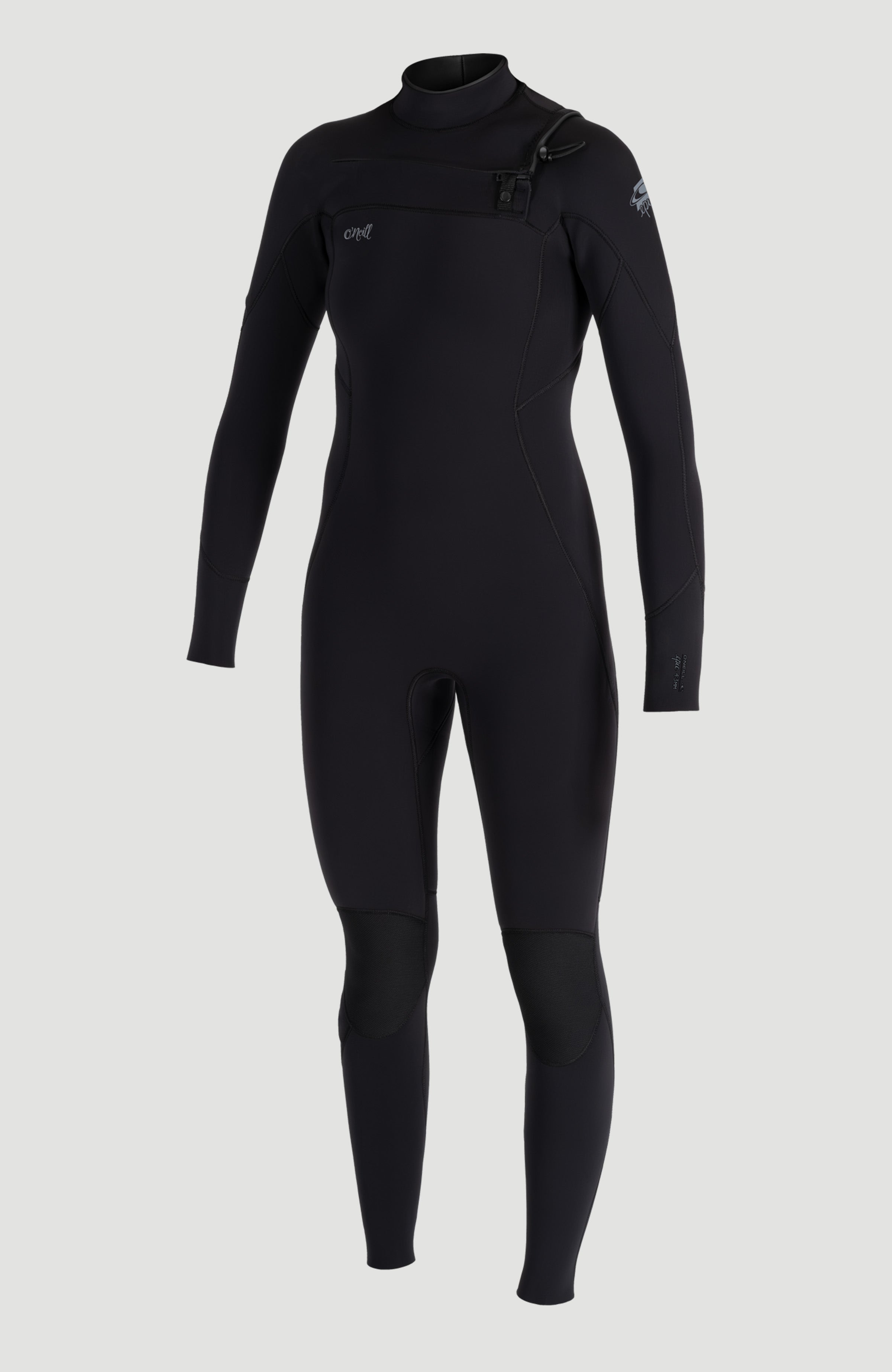 Epic 4/3mm Chest Zip Full Wetsuit Women - A05 BLK/BLK/BLK