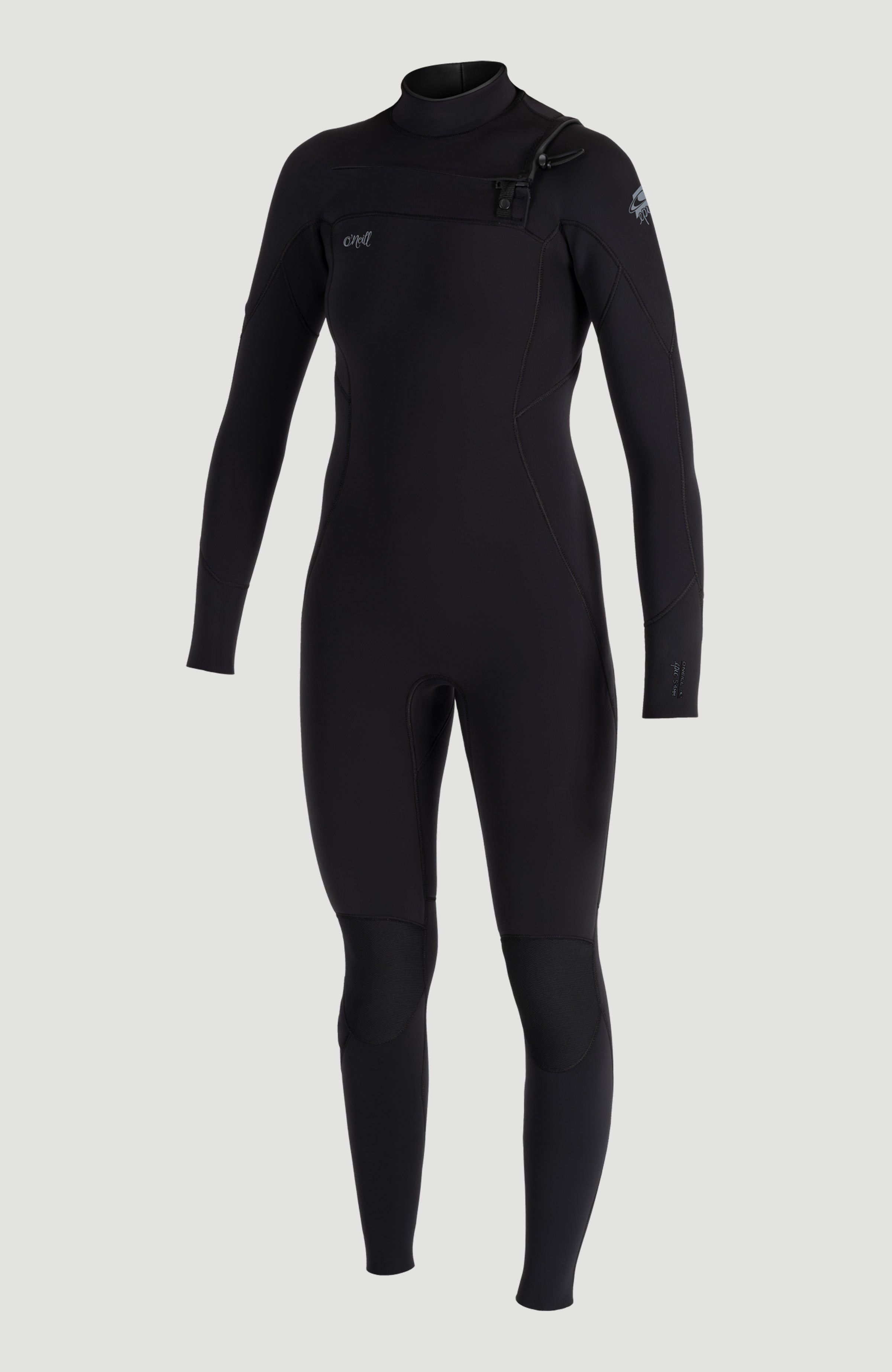 Epic 5/4mm Chest Zip Full Wetsuit Women - A05 BLK/BLK/BLK