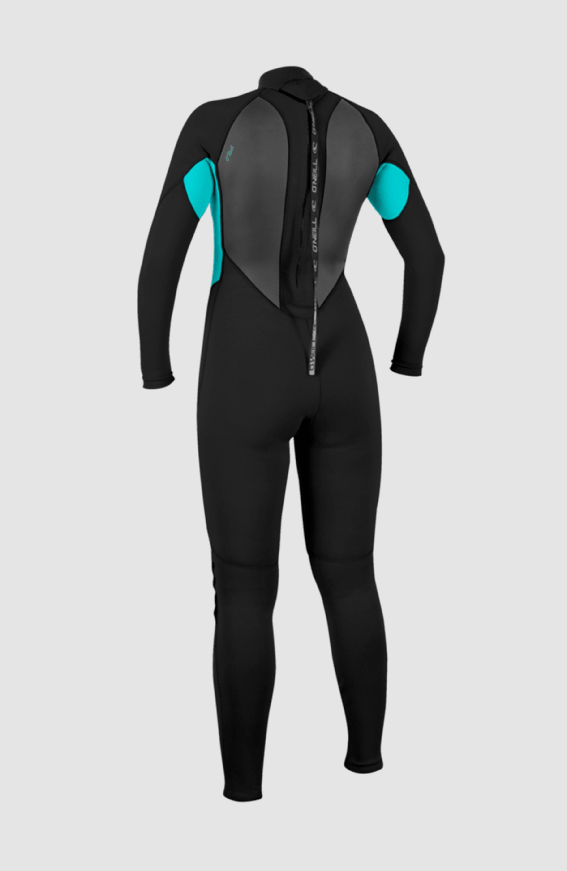 Reactor-2 3/2 Back Zip Full Wetsuit Women|Wetsuits - BLK/LTAQUA