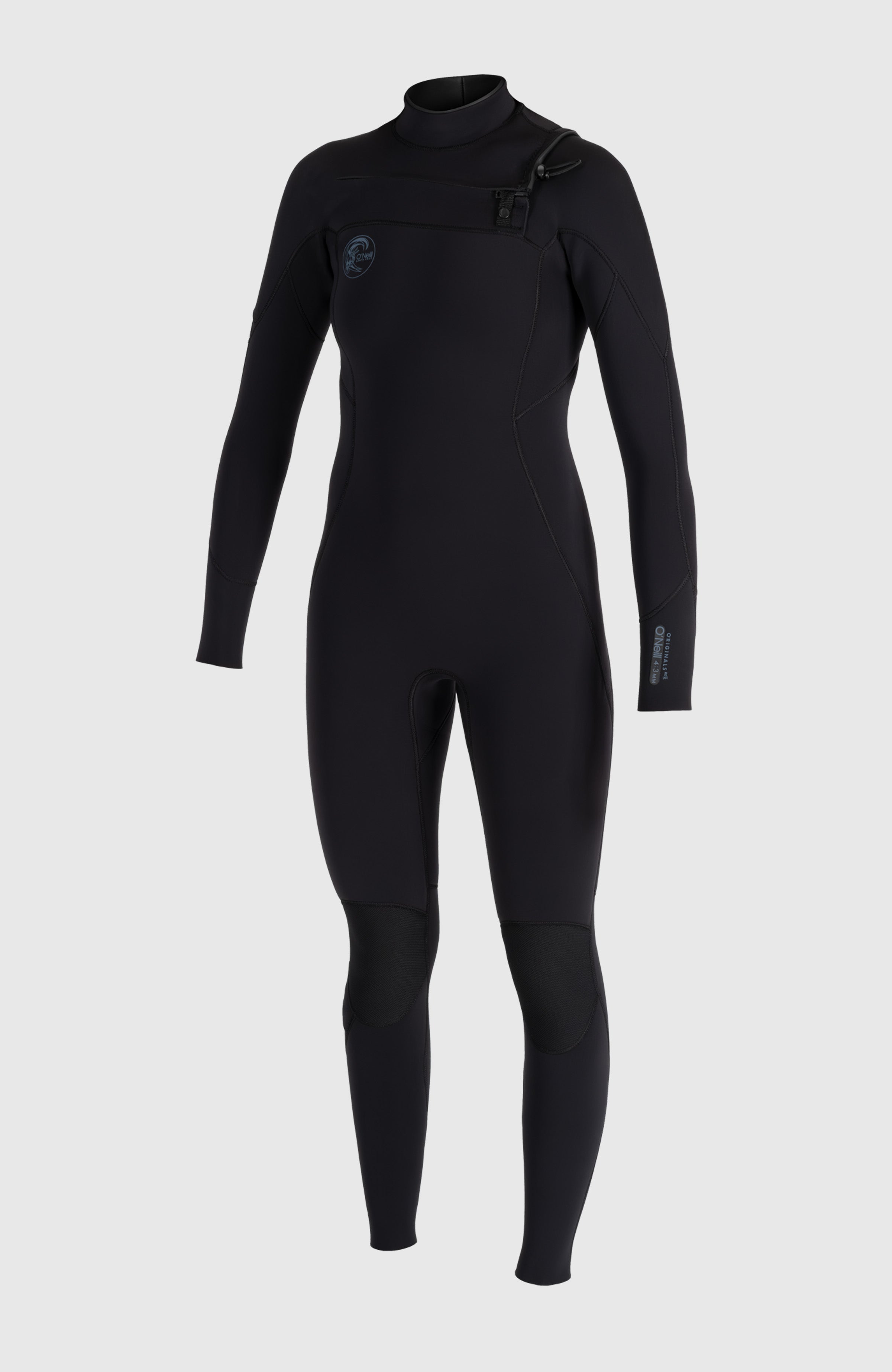 O'Riginals RG8 4/3mm Chest Zip Full Wetsuit Women - A05 BLK/BLK/BLK