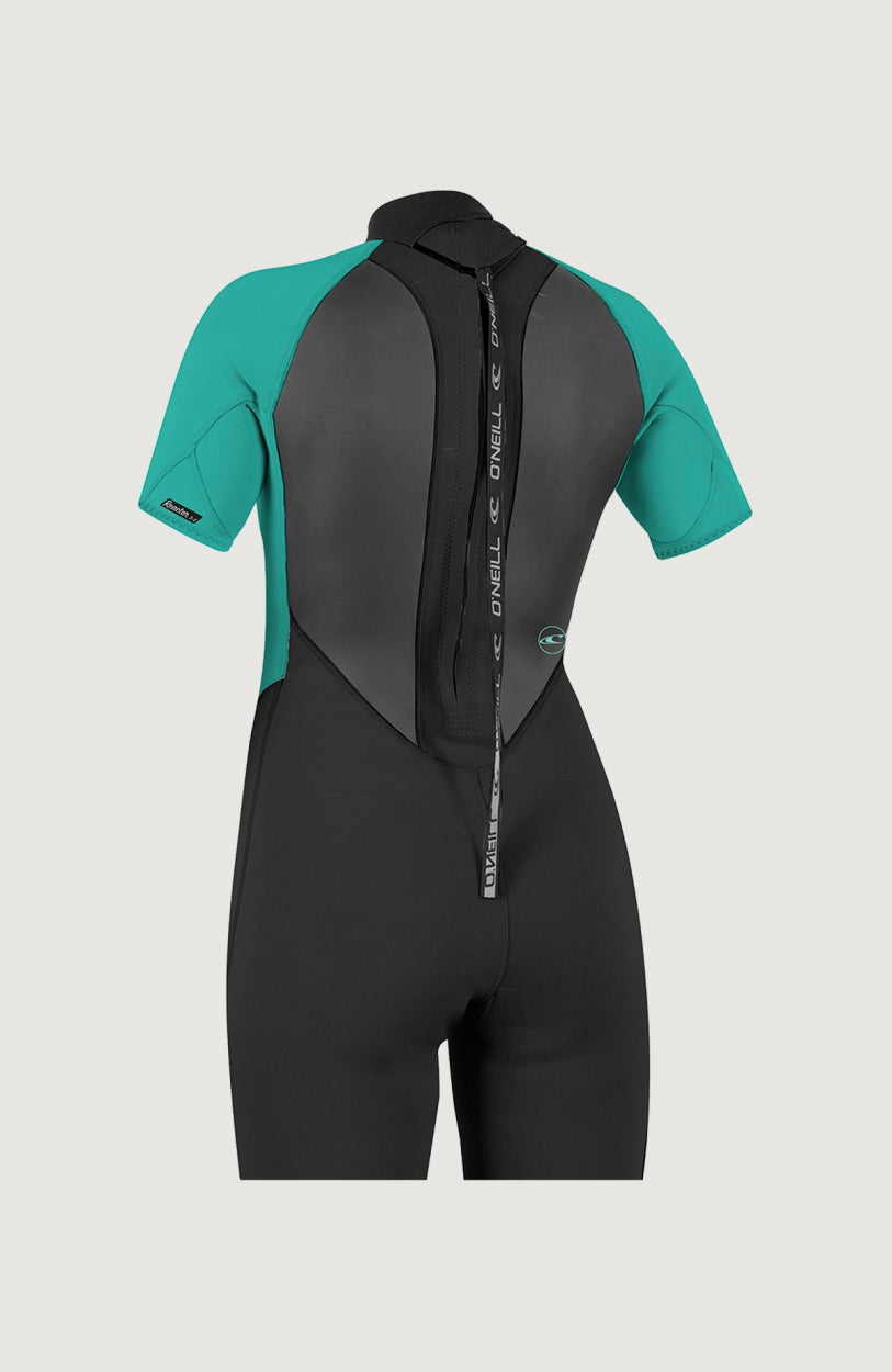 O'Neill Reactor-2 2mm Back Zip Shortsleeve Spring Wetsuit Women – O'Neill Women|Wetsuits - BLK/LTAQUA