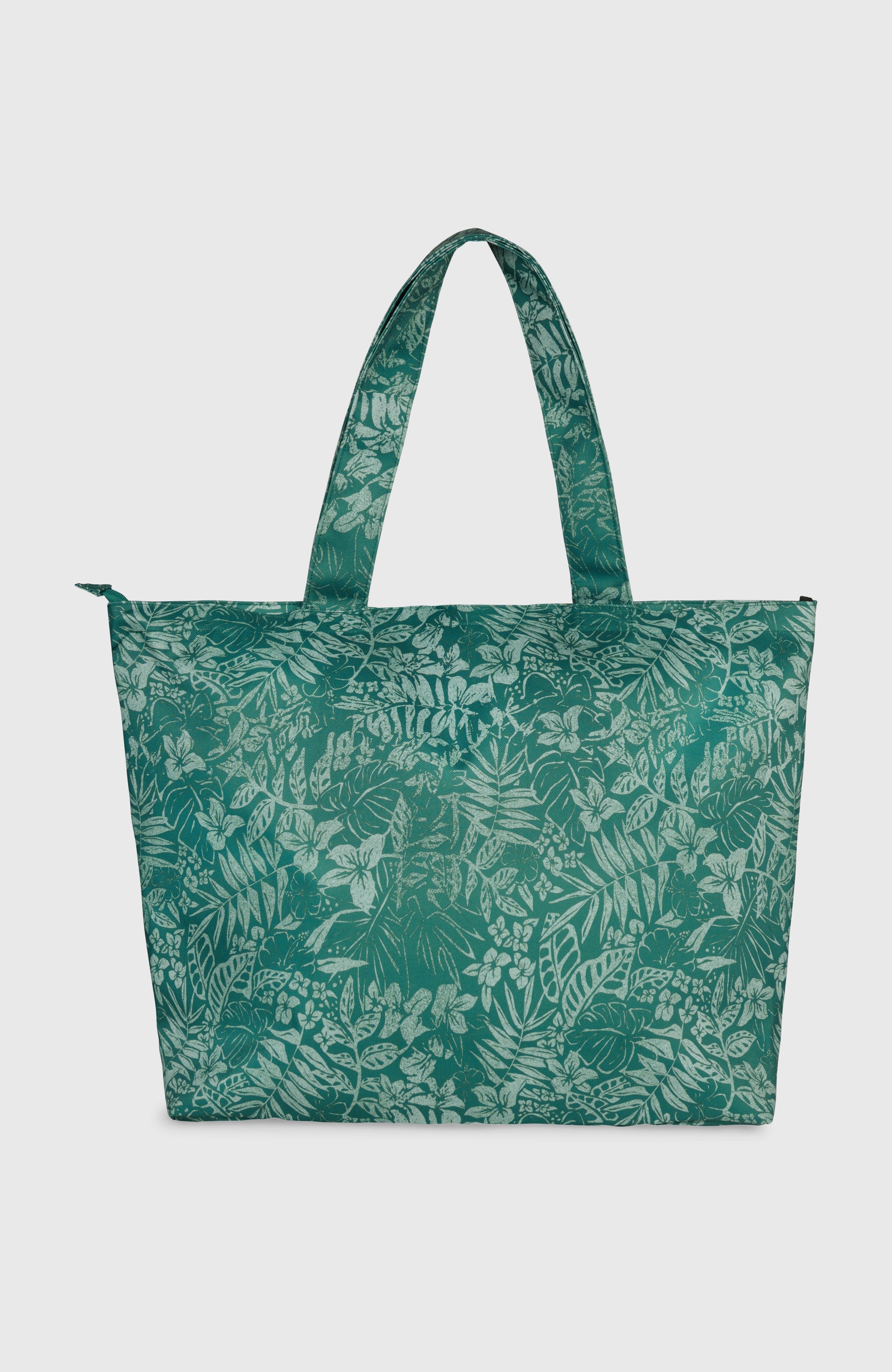 Coastal Print Tote Bag Women - Green Island Sky