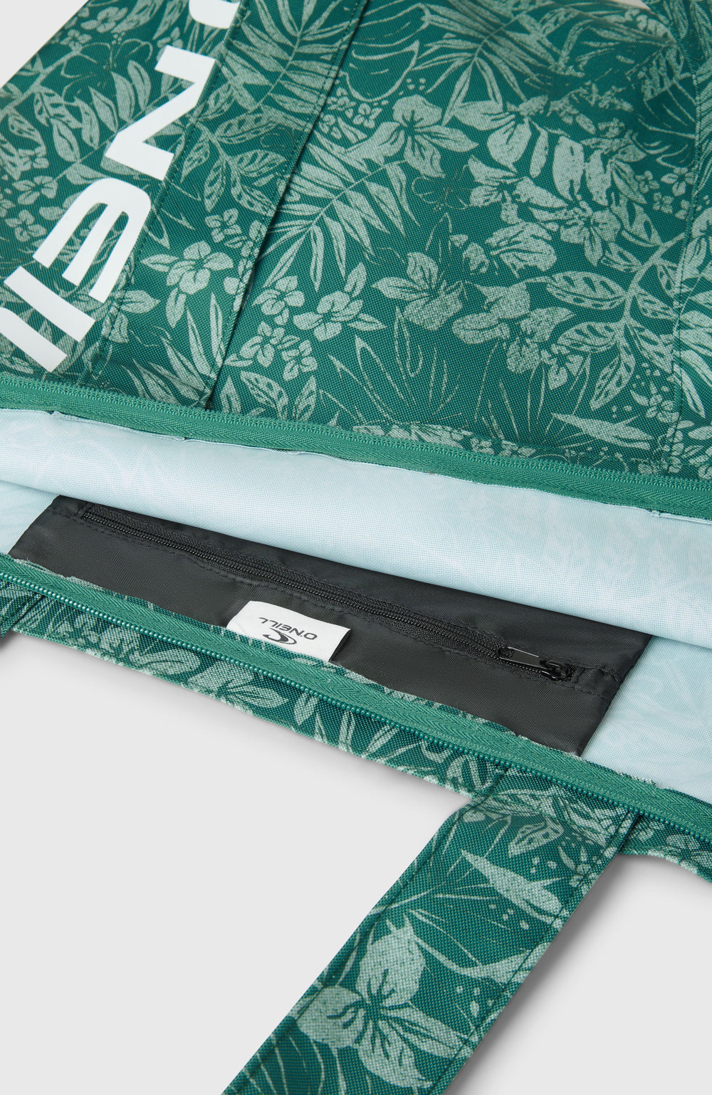Coastal Print Tote Bag Women - Green Island Sky